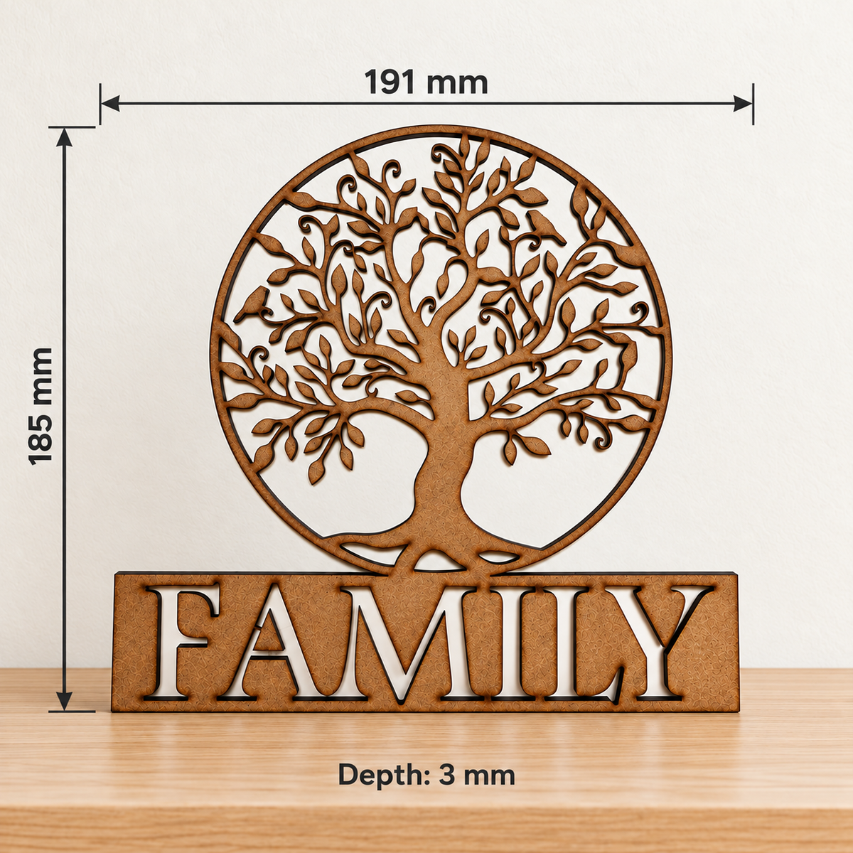 Family Tree of Life Wooden Wall Art