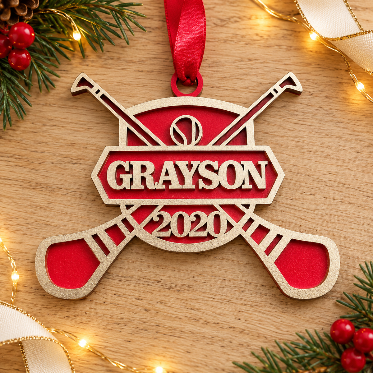 Personalised Hurley Christmas Bauble