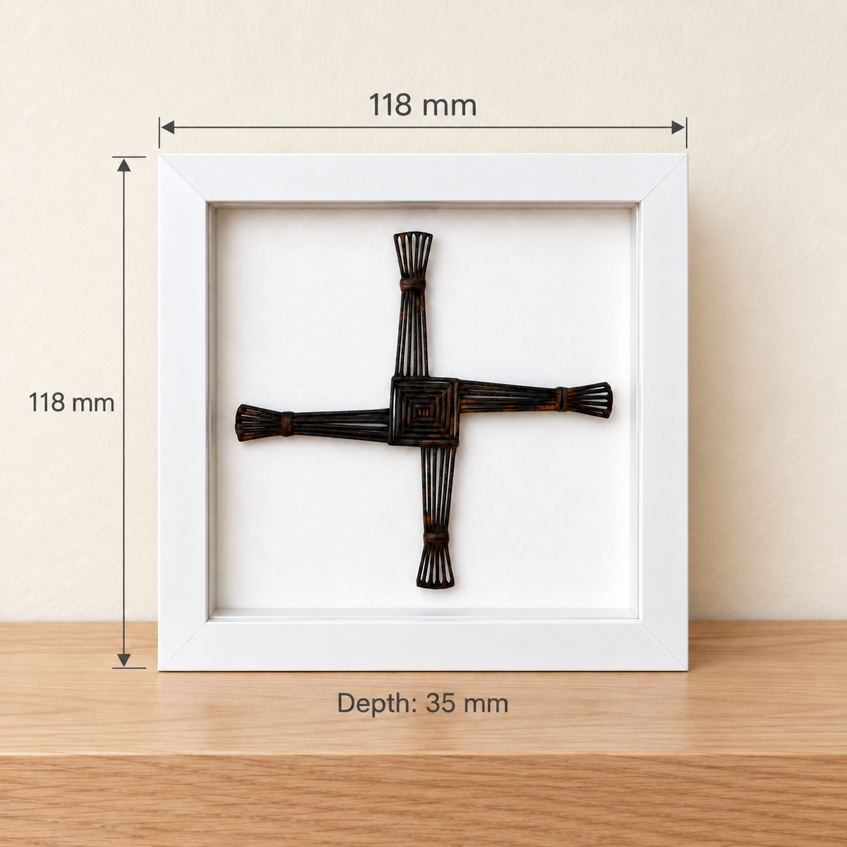 St Brigid’s Cross Shadow Box - 4 x 4