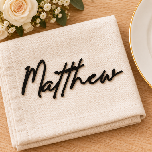 Personalised Amanda Signature Wedding Place Names