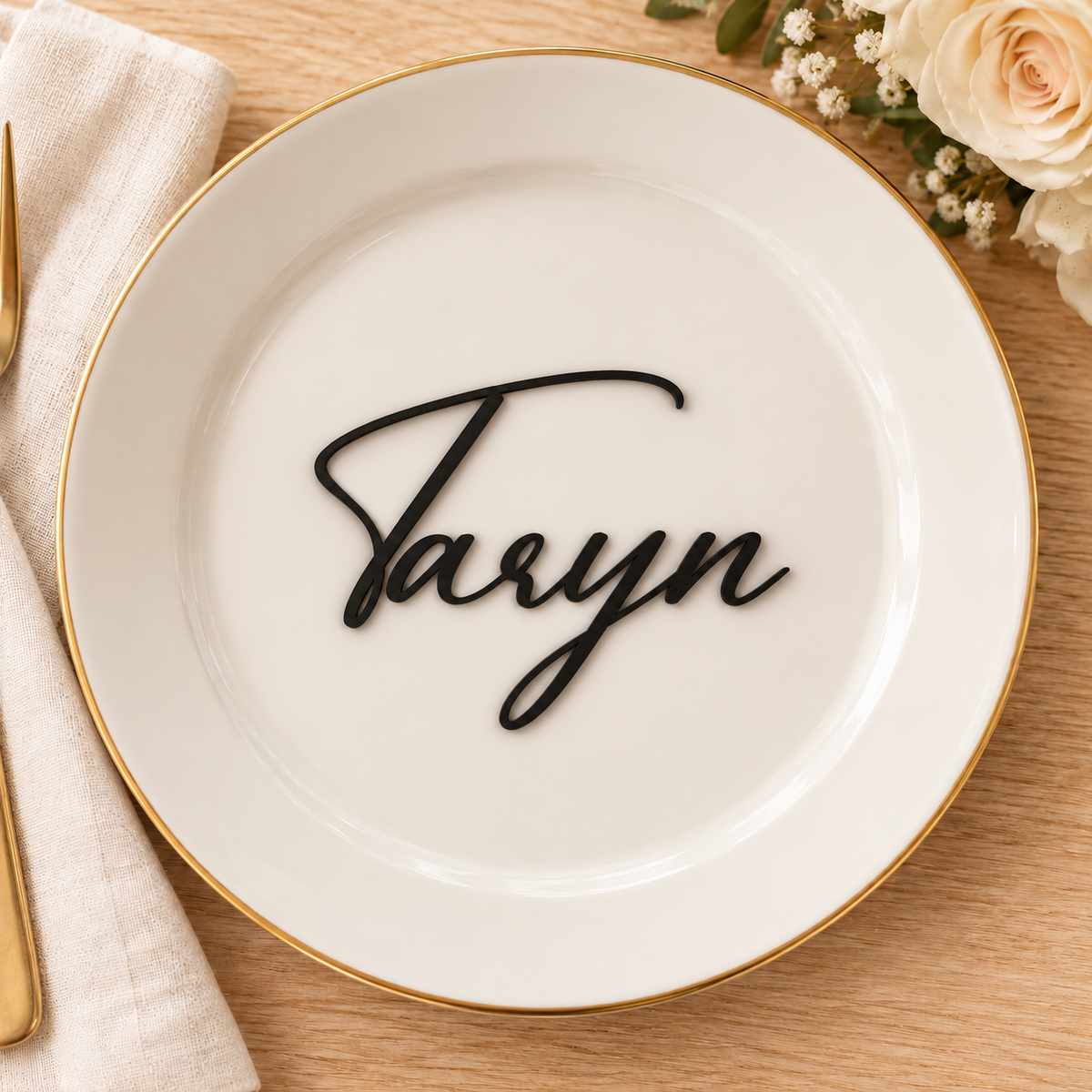 Personalised Beautiful Heart Wedding Place Names