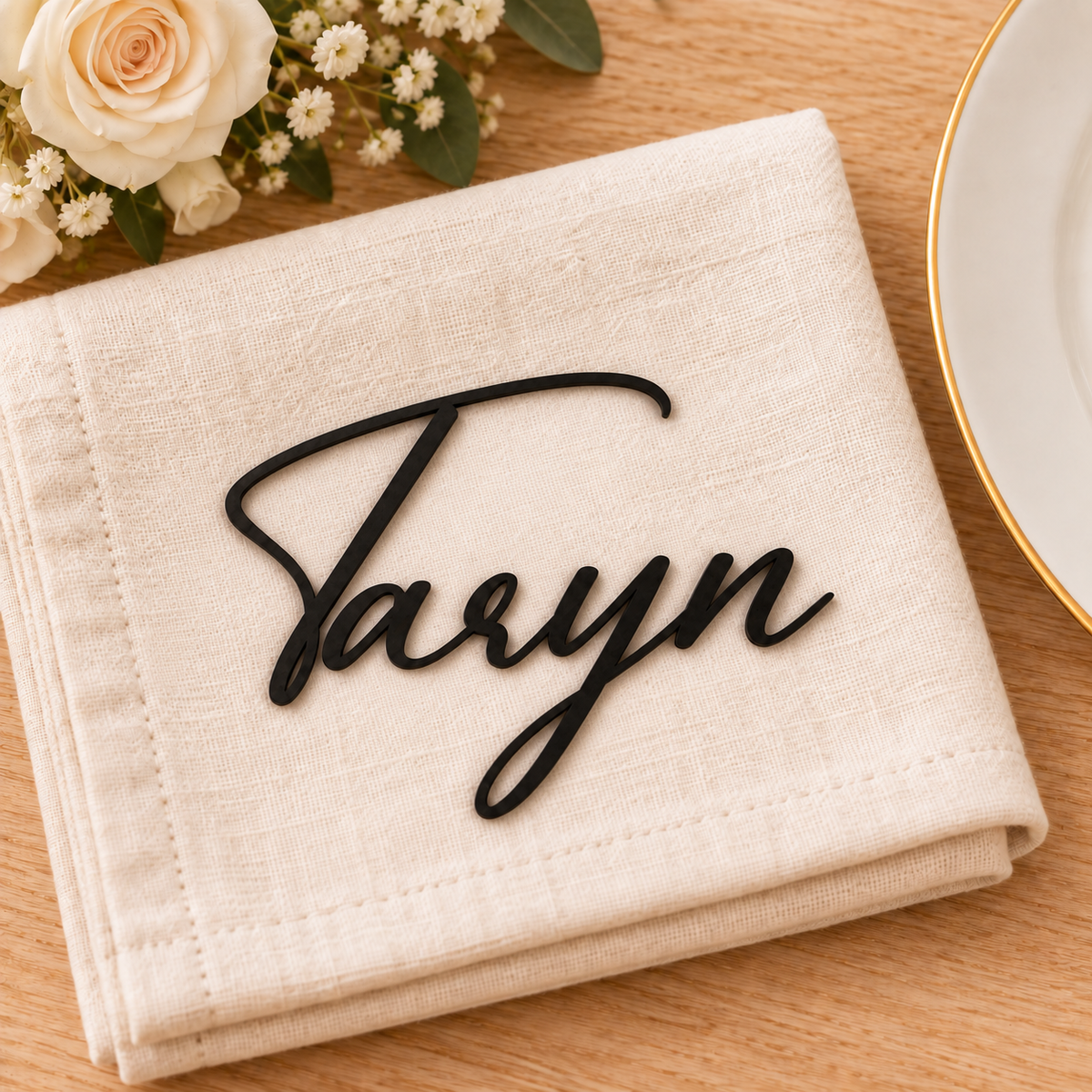 Personalised Beautiful Heart Wedding Place Names