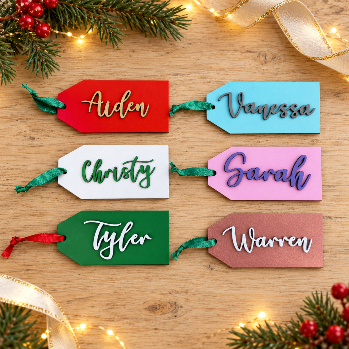 Personalised Christmas Keepsake Gift Tags