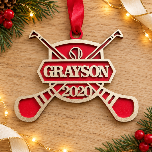 Personalised Hurley Christmas Bauble