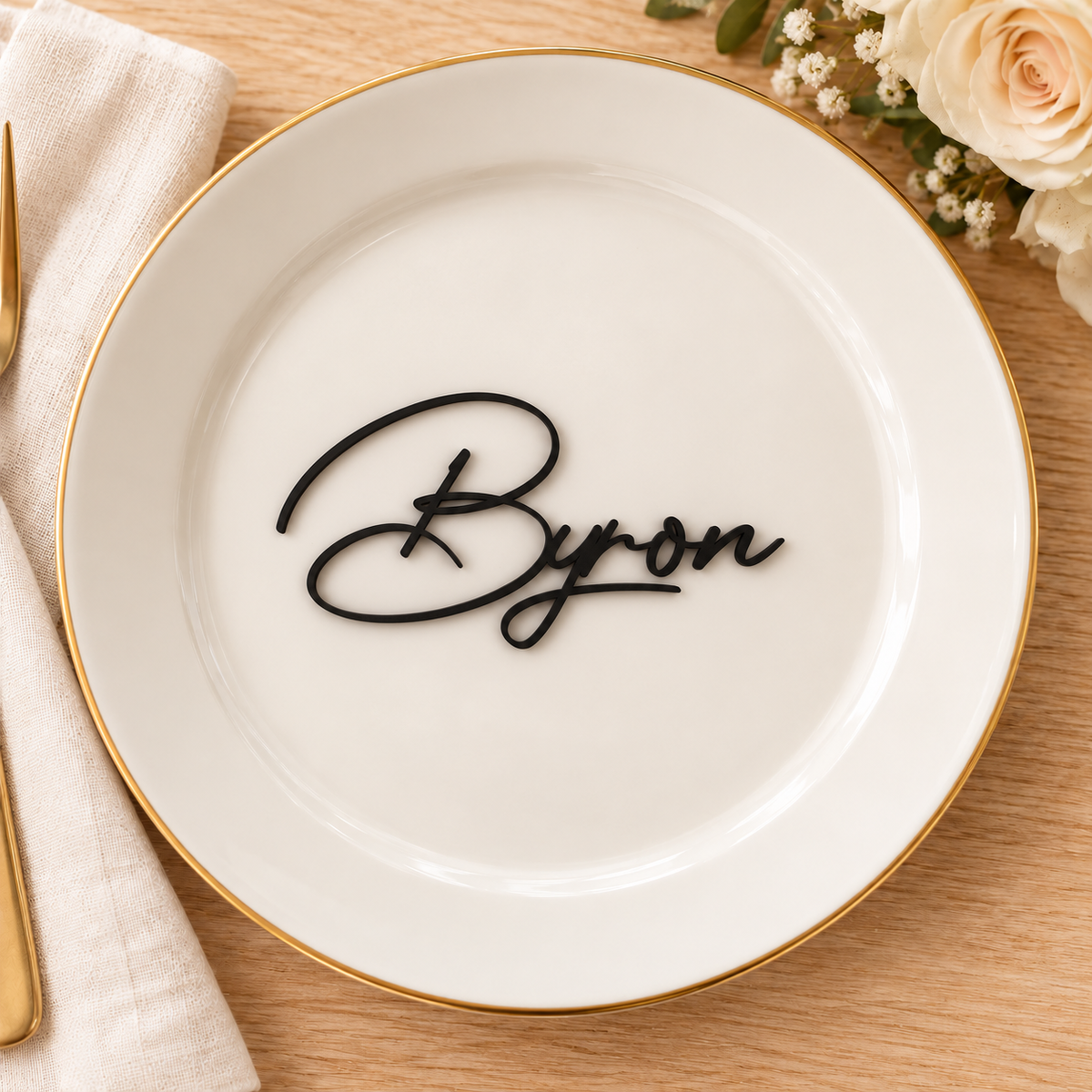 Personalised Photograph Signature Wedding Place Names