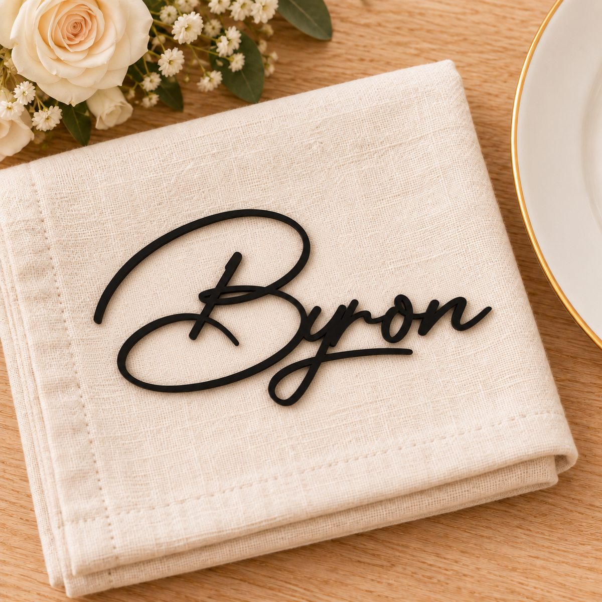Personalised Photograph Signature Wedding Place Names