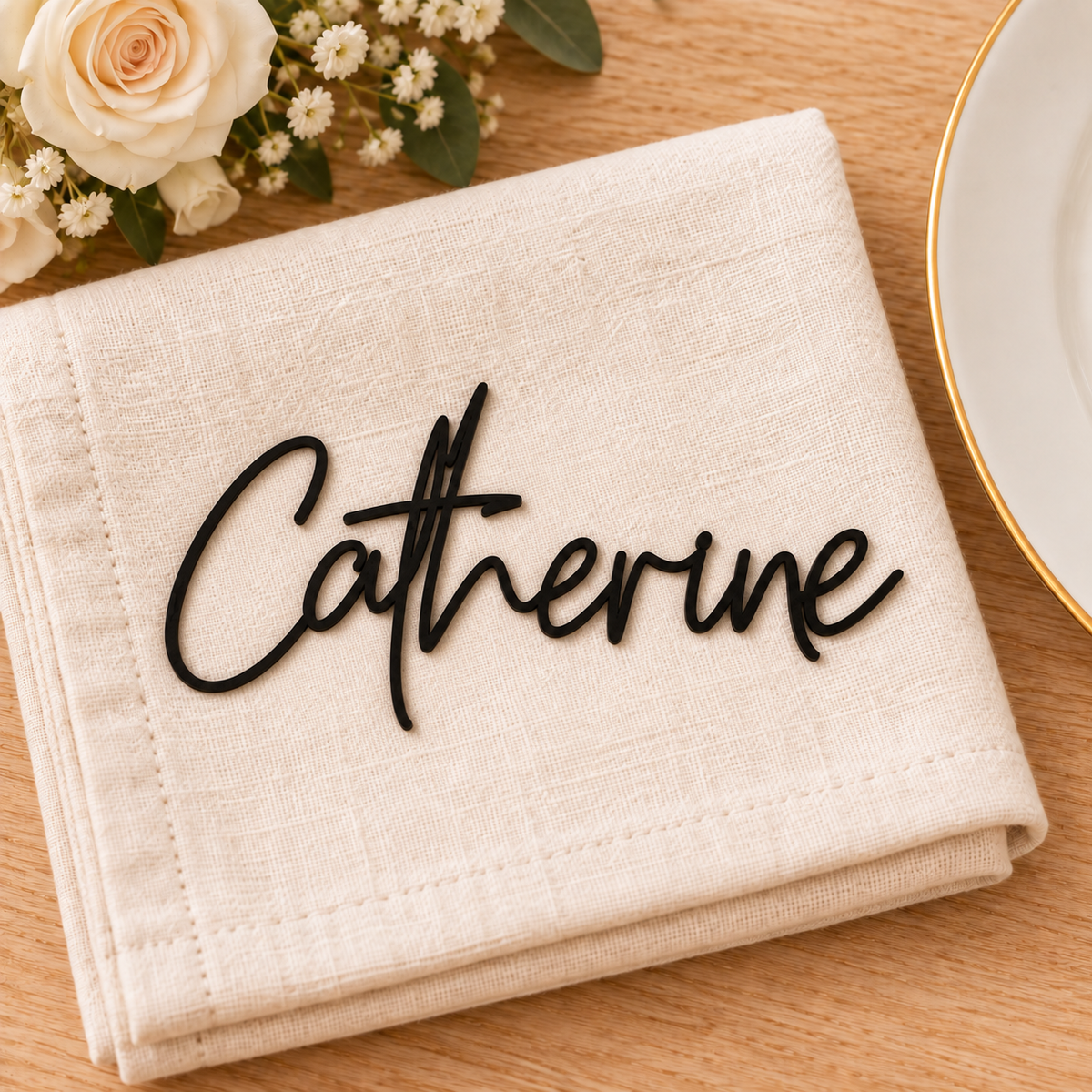 Personalised South Signature Wedding Place Names