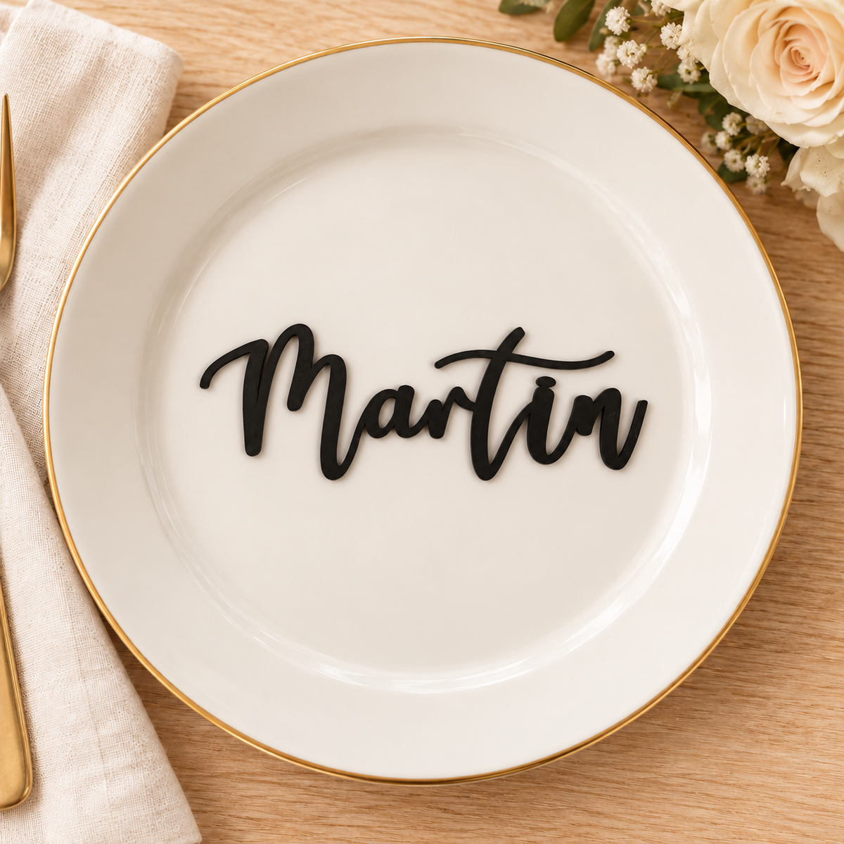 Personalised Welcome Script Wedding Place Names