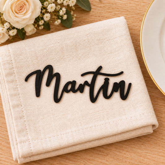 Personalised Welcome Script Wedding Place Names